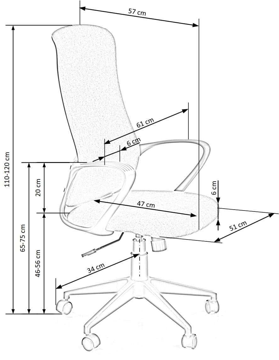 Sedia da ufficio Fiberis Grigio (15)