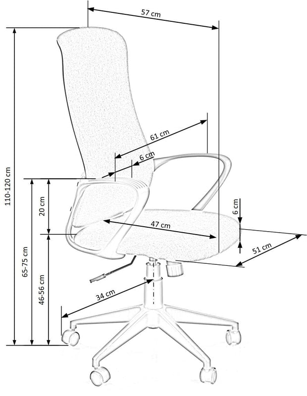 Sedia da ufficio Fiberis Grigio (15)