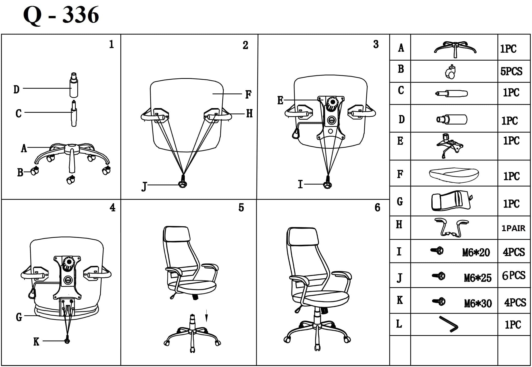 Sedia da ufficio Qwin-336 Blu (1)