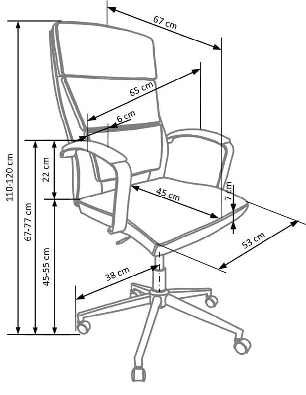 Sedia direzionali da ufficio Auryon Bianco (2)