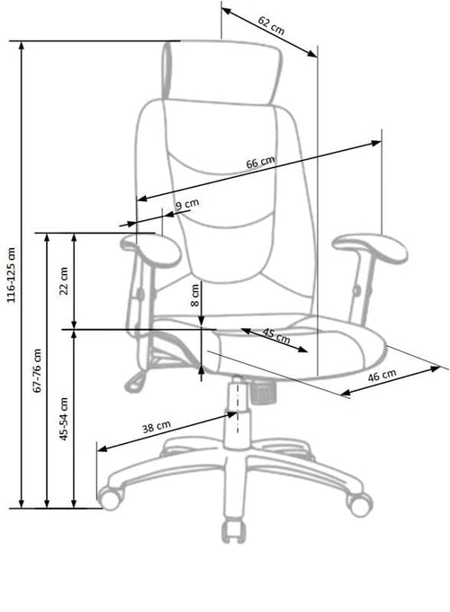 Sedia direzionali da ufficio Stillman II Grigio (1)