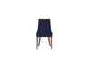 Sedia imbottita con tessuto e gambe in legno Gold Velvet Bleumarin, l49xL63xH92 cm (5)