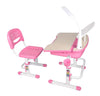 Set da scrivania per bambini Comfortline Pink regolabile in altezza con lampada LED, L70,5xL54,5xH54 cm