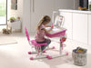 Set da scrivania per bambini Comfortline Pink regolabile in altezza con lampada LED, L70,5xL54,5xH54 cm (5)