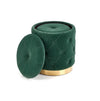 Set di 2 pouf contenitore in tessuto Polymorph Verde (3)