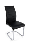 Set di 4 sedie da pranzo in ecopelle Myra Nero (2)