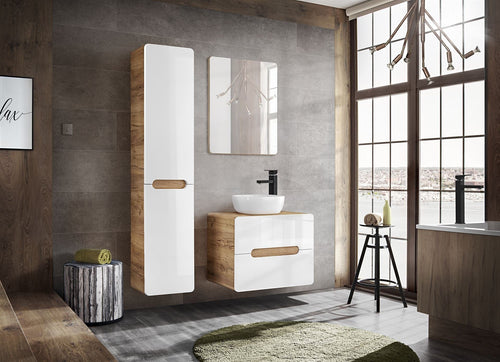 Set mobili da bagno Aruba Bianco, 4 pezzi