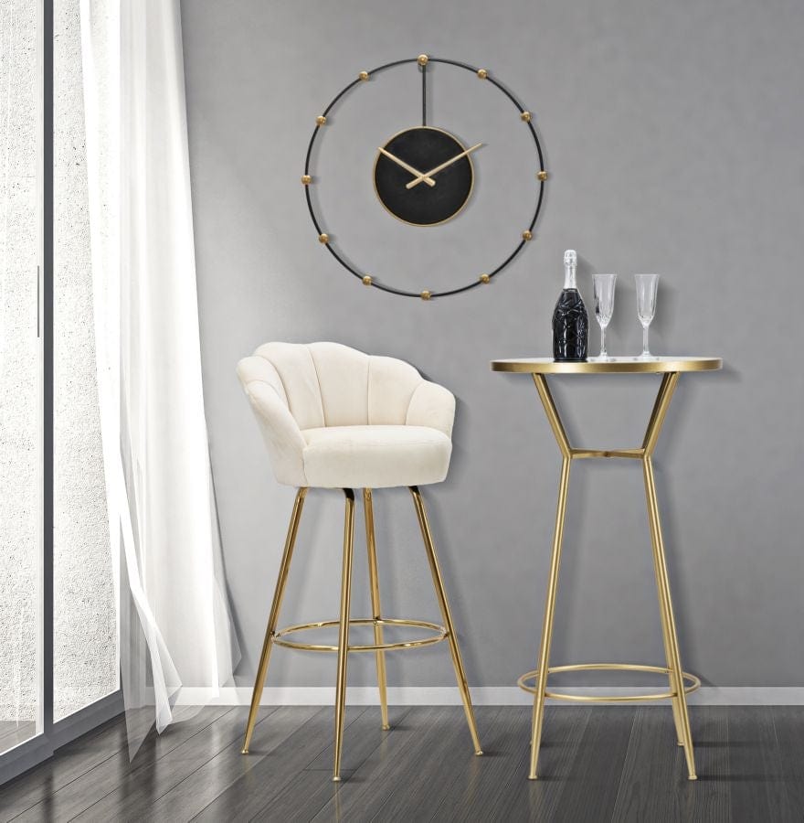 Sgabello Bar Vienna Crema cm 55x53x110 (Altezza Seduta 88 cm) (1)