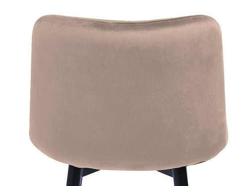 Signal Sgabello da bar in velluto Chase H-2 Beige