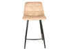 Signal Sgabello da bar in velluto Miley H-2 Beige