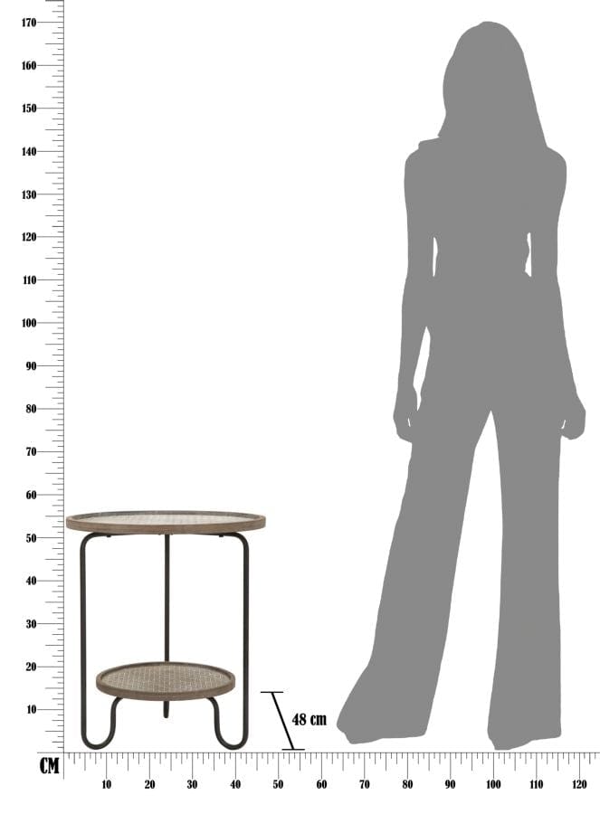 Tavolinetto Arex 2 Ripiani cm Ø 48x54,5 (7)