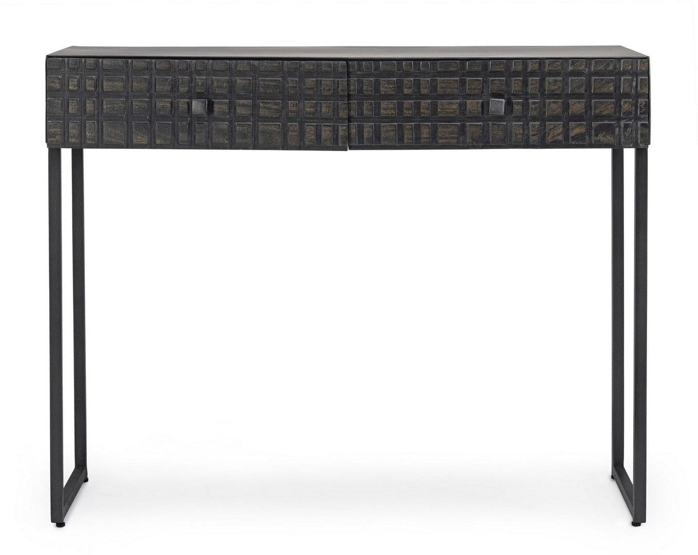 Tavolino consolle con 2 cassetti Dorset Grafite (1)