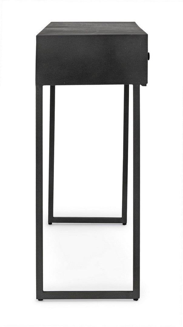 Tavolino consolle con 2 cassetti Dorset Grafite (2)