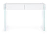 Tavolino consolle con 2 cassetti Line Bianco (1)