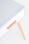 Tavolino consolle con 2 cassetti Ordinary Bianco (1)