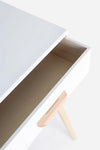 Tavolino consolle con 2 cassetti Ordinary Bianco (2)