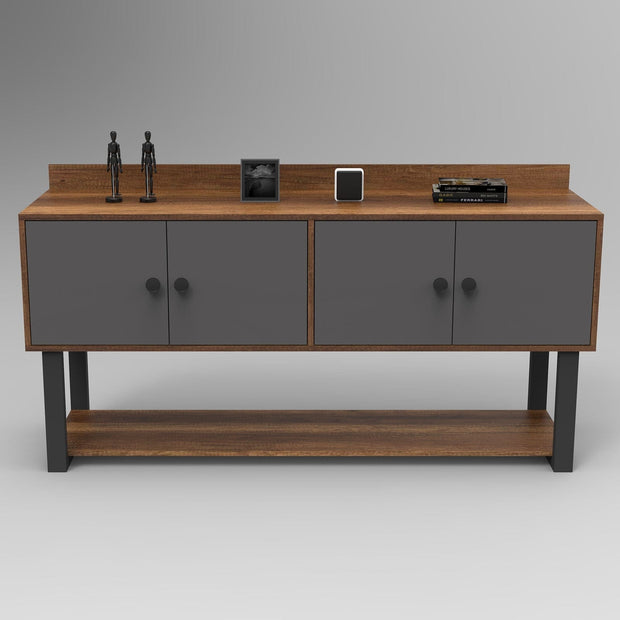 Tavolino consolle con 4 ante Office MN04-BA Quercia (1)
