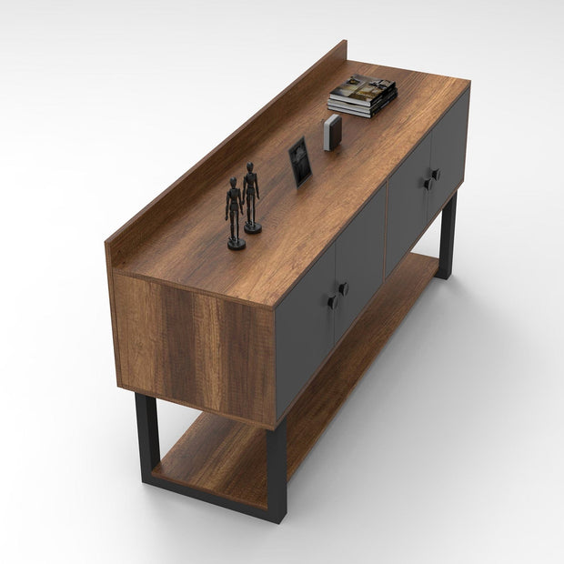 Tavolino consolle con 4 ante Office MN04-BA Quercia (2)