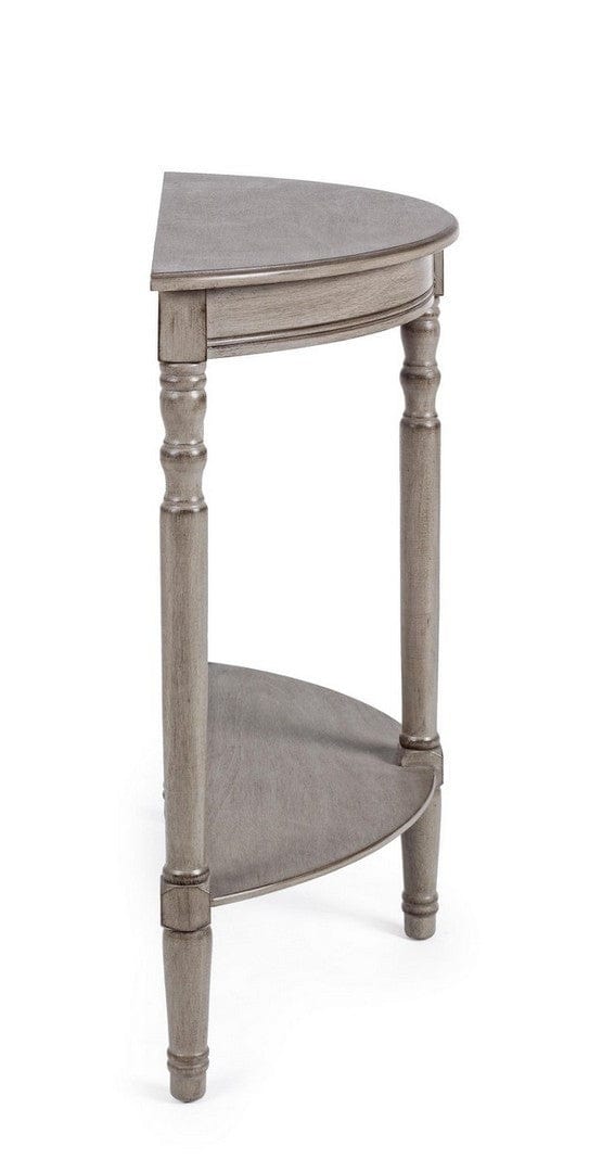 Tavolino consolle Margaret Round Grigio (3)