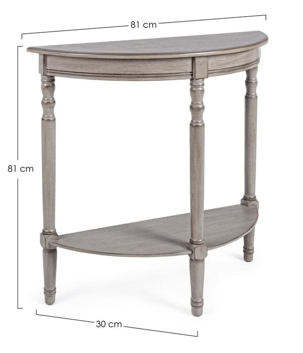 Tavolino consolle Margaret Round Grigio (5)