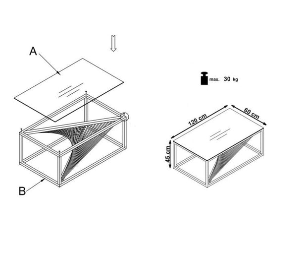 Tavolino da caffè Infinitas Rectangle Trasparente (9)