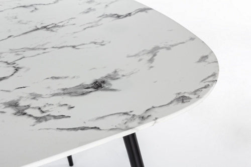 Tavolino da caffè Marble Ovale Bianco (1)