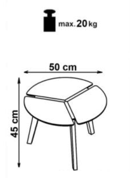 Tavolino da caffè Zura Grigio (6)